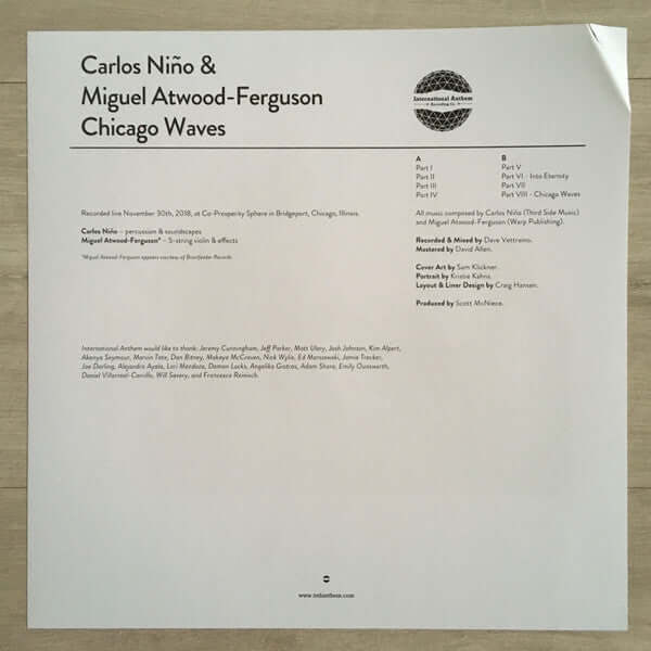 Carlos Niño & Miguel Atwood-Ferguson : Chicago Waves (LP, Album)