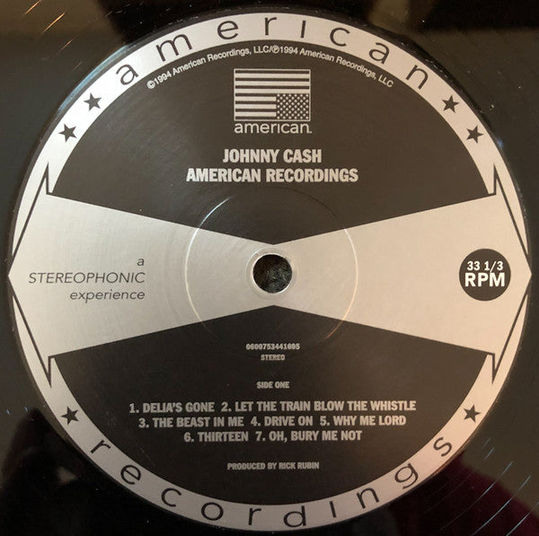 Johnny Cash ~ American Recordings (Vinyl) - Djungel & Jazz