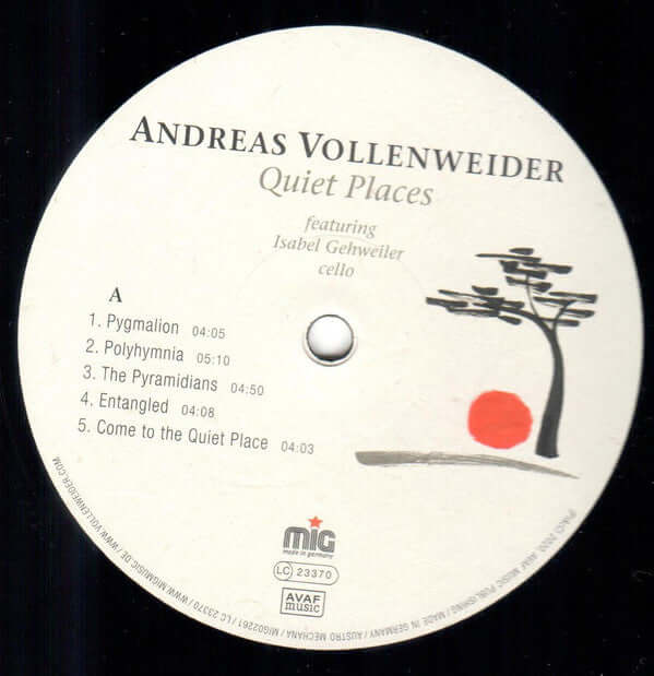 Andreas Vollenweider Featuring Isabel Gehweiler ~ Quiet Places (Vinyl) - Djungel & Jazz