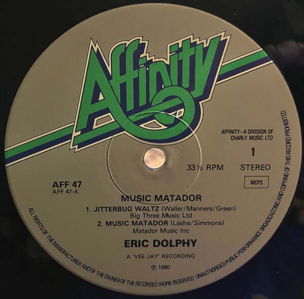 Eric Dolphy ~ Music Matador (Vinyl) - Djungel & Jazz