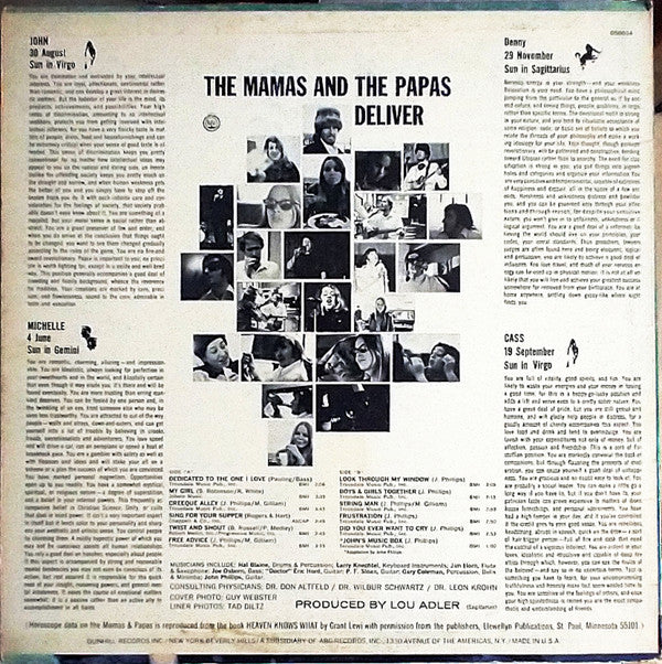 The Mamas & The Papas : Deliver (LP, Album)
