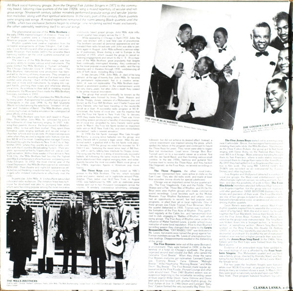 Various : The Human Orchestra (Rhythm Quartets In The Thirties) (LP, Album, Comp, Mono)