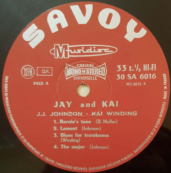 J.J. Johnson & Kai Winding : Jay & Kai (LP)
