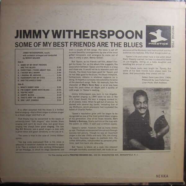 Jimmy Witherspoon ~ Some Of My Best Friends Are The Blues (Vinyl) - Djungel & Jazz