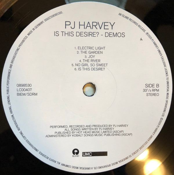 PJ Harvey ~ Is This Desire? - Demos (Vinyl) - Djungel & Jazz