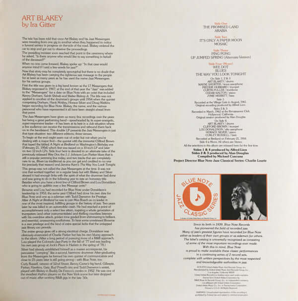 Art Blakey : Live Messengers (2xLP, Album, Gat)