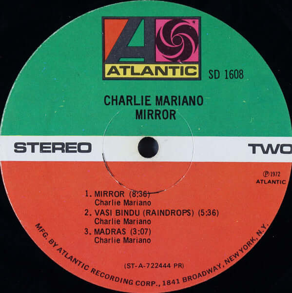 Charlie Mariano : Mirror (LP, Album, PR )