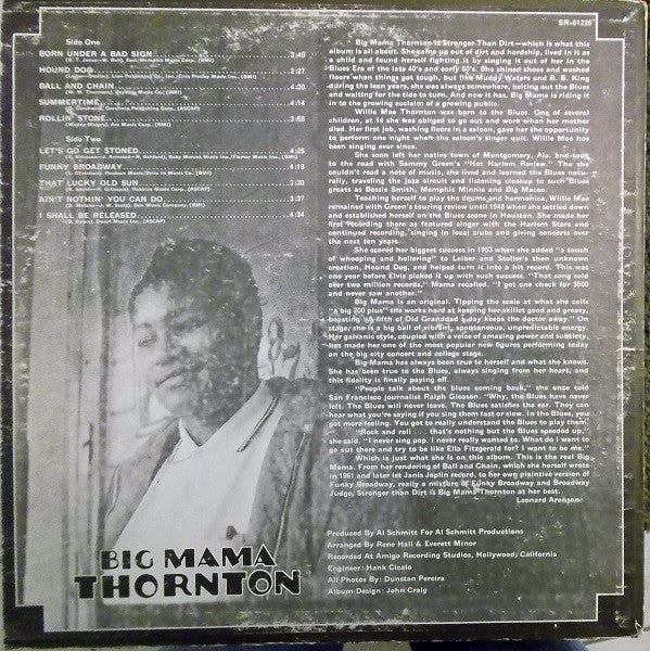 Big Mama Thornton : Stronger Than Dirt (LP, Album)