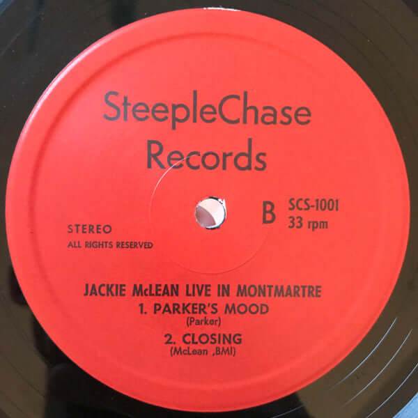 Jackie McLean : Live At Montmartre (LP, Album)