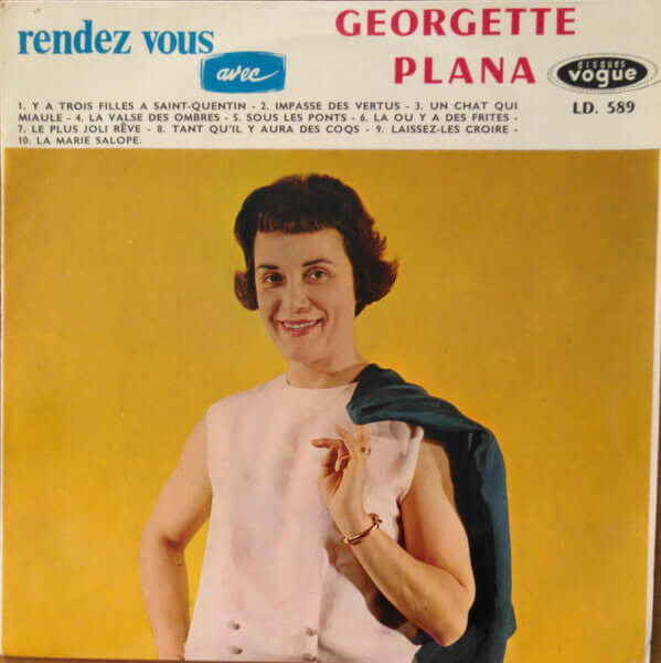 Georgette Plana : Rendez-Vous Avec Georgette Plana (10", Album, Mono)