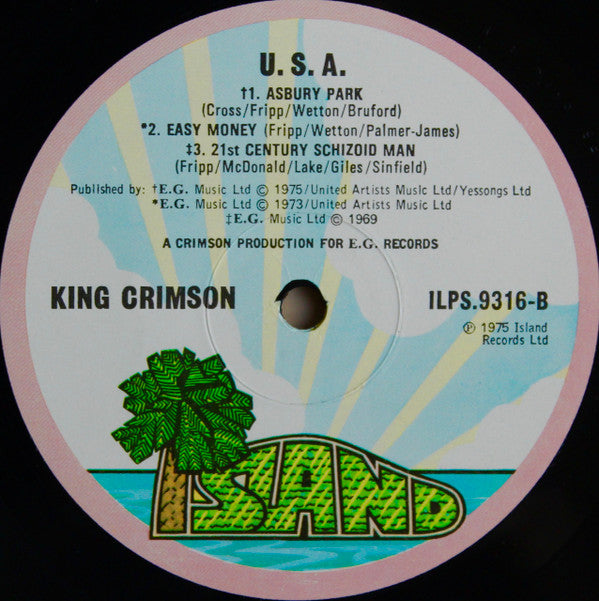 King Crimson : USA (LP, Album)