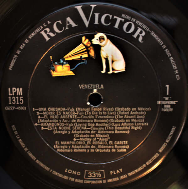 Aldemaro Romero And His Salon Orchestra ~ Venezuela (Vinyl) - Djungel & Jazz