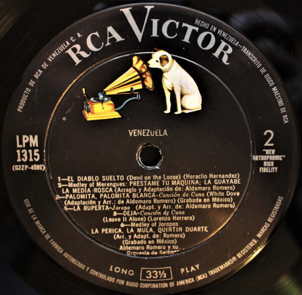 Aldemaro Romero And His Salon Orchestra ~ Venezuela (Vinyl) - Djungel & Jazz