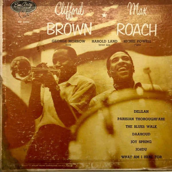 Vinylskiva : Clifford Brown, Max Roach, George Morrow, Harold Land