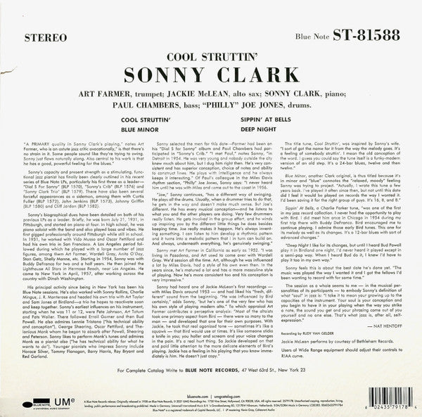 Sonny Clark ~ Cool Struttin' (Vinyl) - Djungel & Jazz