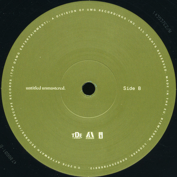 Kendrick Lamar ~ Untitled Unmastered. (Vinyl) - Djungel & Jazz