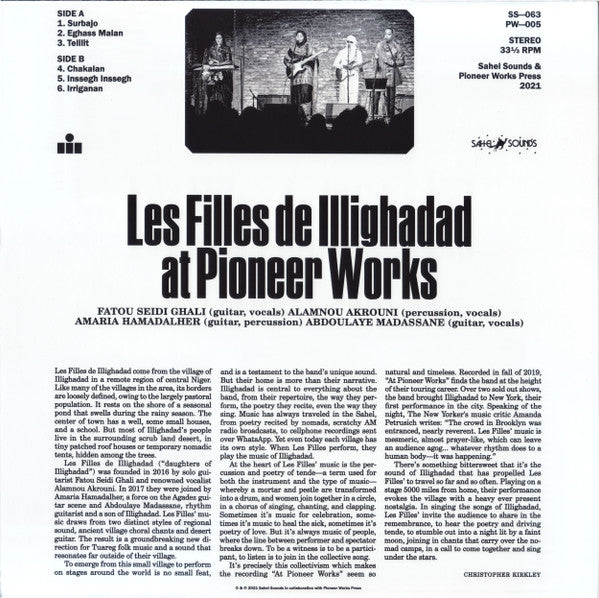 Les Filles de Illighadad ~ At Pioneer Works (Vinyl) - Djungel & Jazz