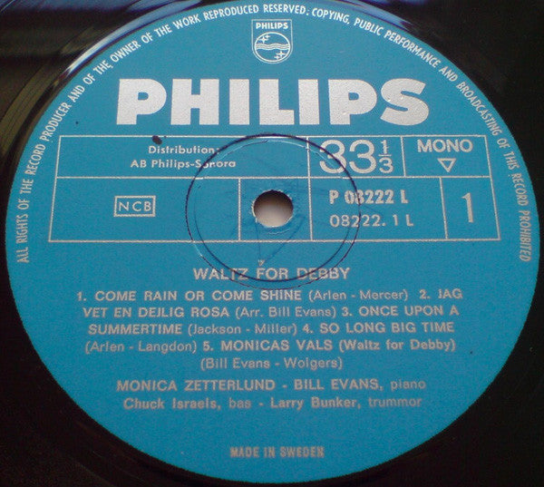 Monica Zetterlund / Bill Evans : Waltz For Debby (LP, Album, Mono)