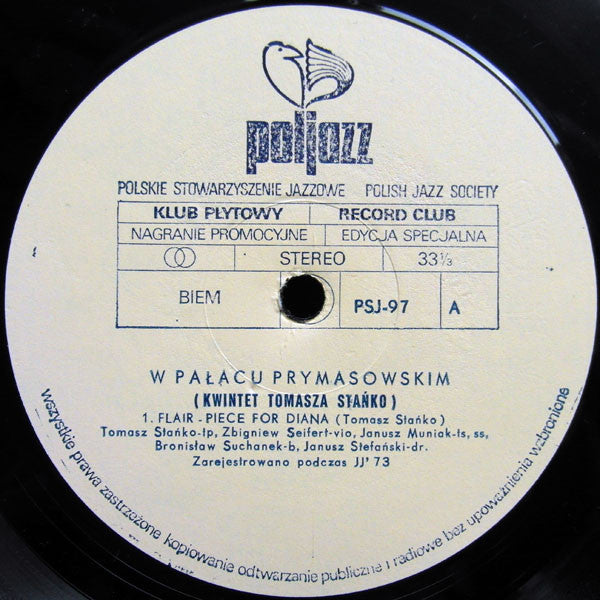 Tomasz Stańko : W Pałacu Prymasowskim (LP)
