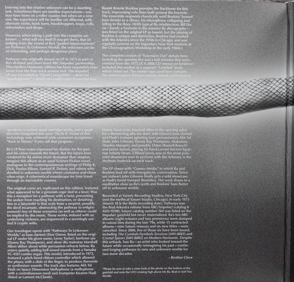 Sun Ra And His Astro Infinity Arkestra ~ Pathways To Unknown Worlds (Vinyl) - Djungel & Jazz