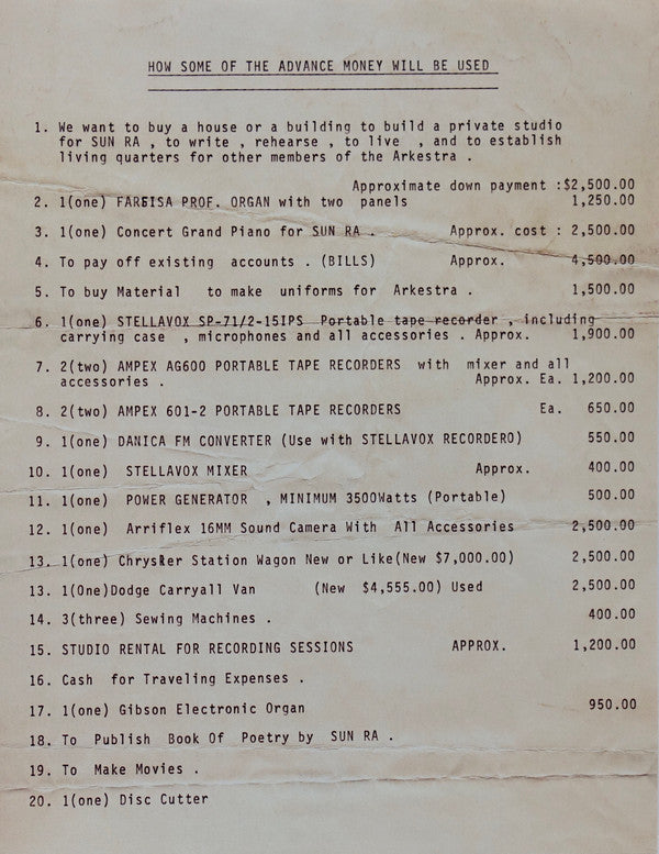 Sun Ra And His Astro Infinity Arkestra ~ Pathways To Unknown Worlds (Vinyl) - Djungel & Jazz