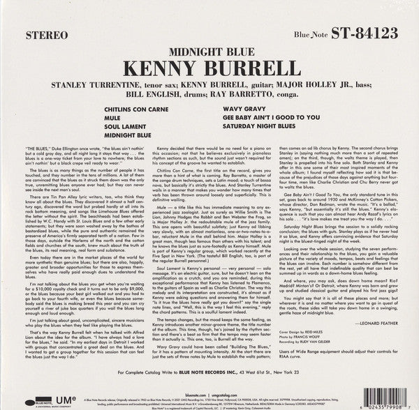 Kenny Burrell ~ Midnight Blue (Vinyl) - Djungel & Jazz