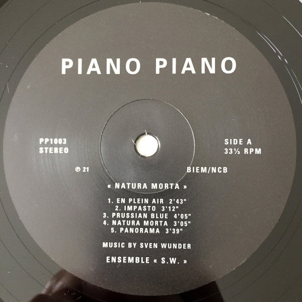 Sven Wunder : Natura Morta (LP, RP)