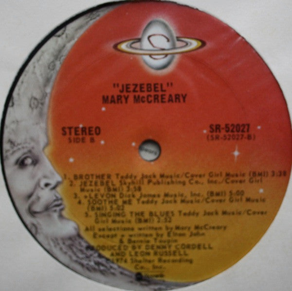 Mary McCreary ~ Jezebel (Vinyl) - Djungel & Jazz