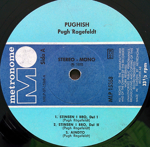 Pugh Rogefeldt : Pughish (LP, Album)