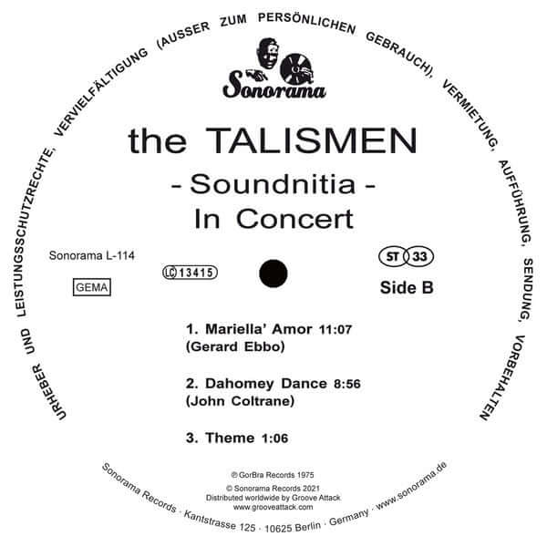 Fitz Gore & The Talismen ~ Soundnitia (Vinyl) - Djungel & Jazz