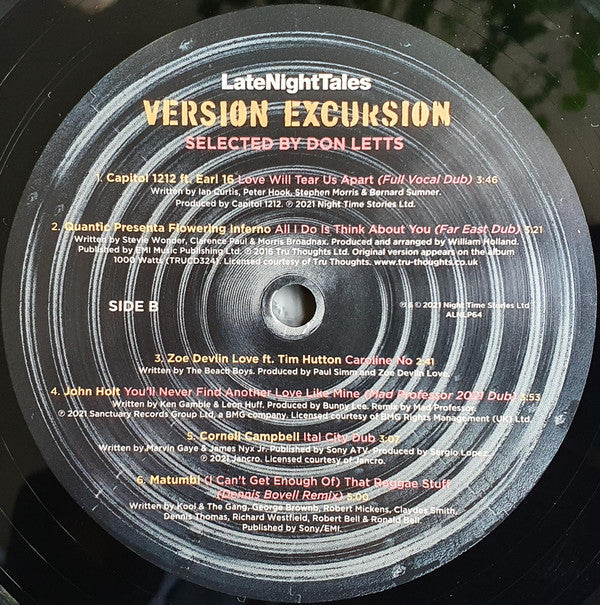 Don Letts ~ LateNightTales (Version Excursion) (Vinyl) - Djungel & Jazz