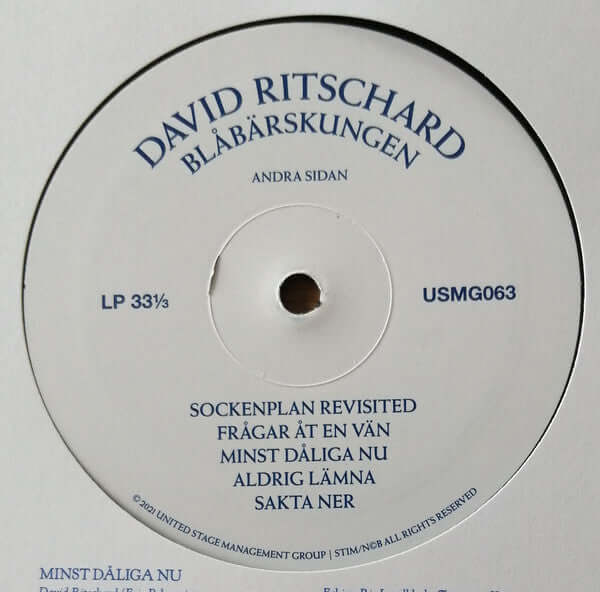 David Ritschard ~ Blåbärskungen (Vinyl) - Djungel & Jazz