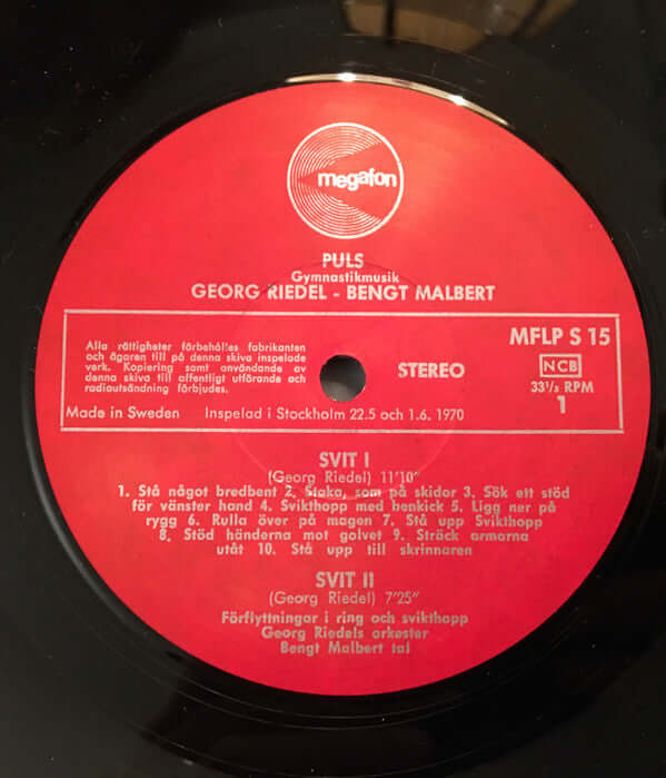 Georg Riedel & Bengt Malbert ~ Puls (Gymnastikmusik) (Vinyl) - Djungel & Jazz