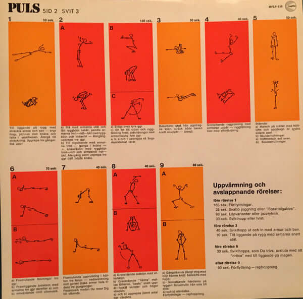 Georg Riedel & Bengt Malbert ~ Puls (Gymnastikmusik) (Vinyl) - Djungel & Jazz