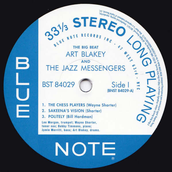 Art Blakey & The Jazz Messengers ~ The Big Beat (Vinyl) - Djungel & Jazz