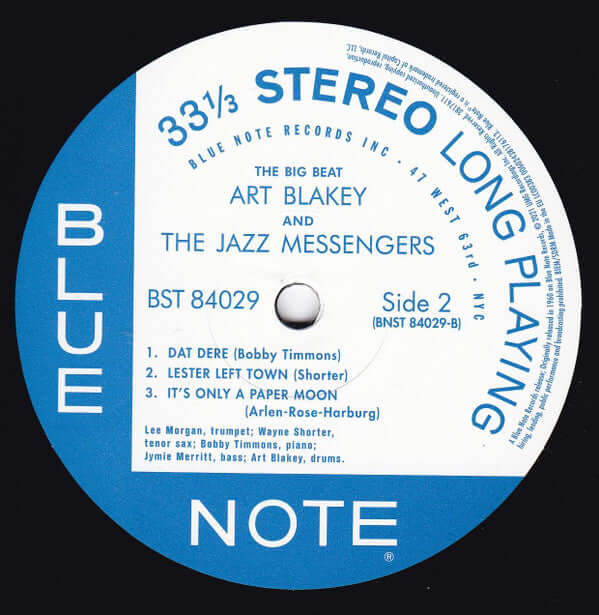 Art Blakey & The Jazz Messengers ~ The Big Beat (Vinyl) - Djungel & Jazz