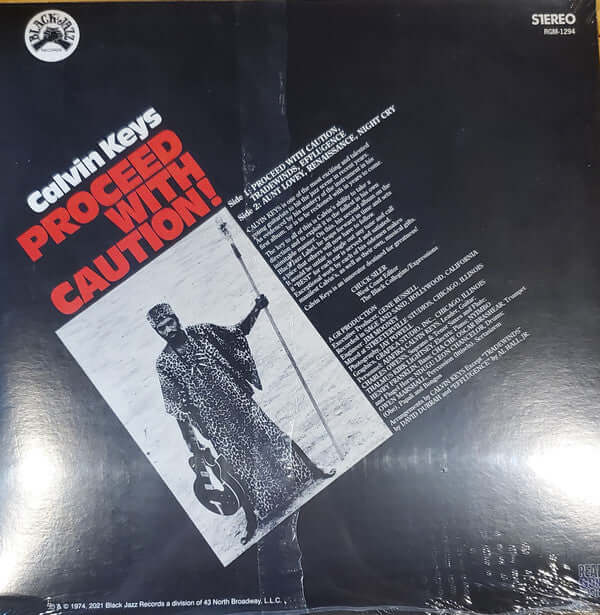 Calvin Keys : Proceed With Caution! (LP, Album, RE, RM)