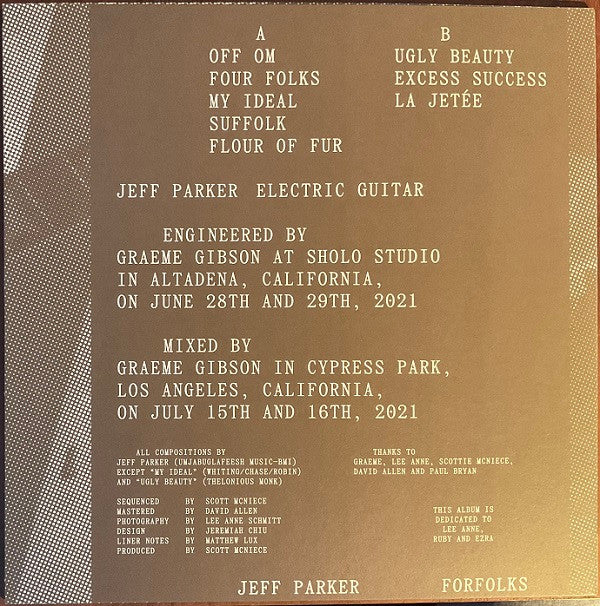 Jeff Parker ~ Forfolks (Vinyl) - Djungel & Jazz