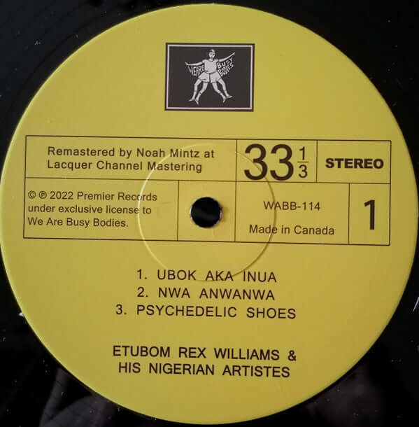 Etubom Rex Williams & His Nigerian Artistes ~ Ubok Aka Inua (Vinyl) - Djungel & Jazz