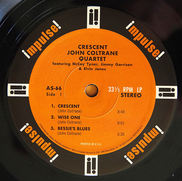 The John Coltrane Quartet ~ Crescent (Vinyl) - Djungel & Jazz
