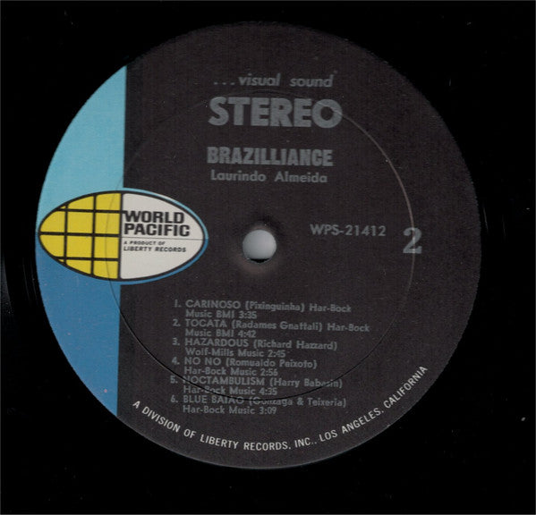 Laurindo Almeida Featuring Bud Shank : Brazilliance (LP, Album, RE)