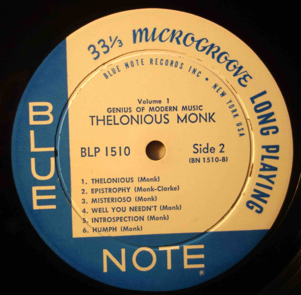 Thelonious Monk ~ Genius Of Modern Music Volume 1 (Vinyl) - Djungel & Jazz