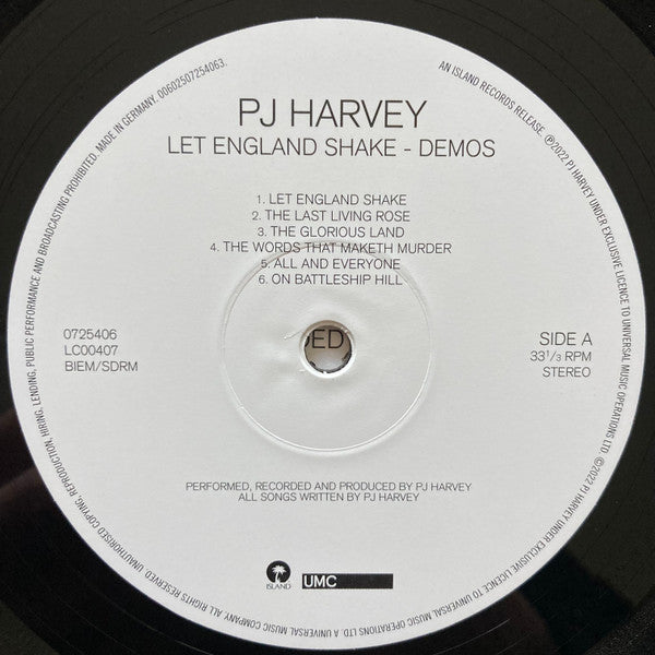 PJ Harvey ~ Let England Shake - Demos (Vinyl) - Djungel & Jazz