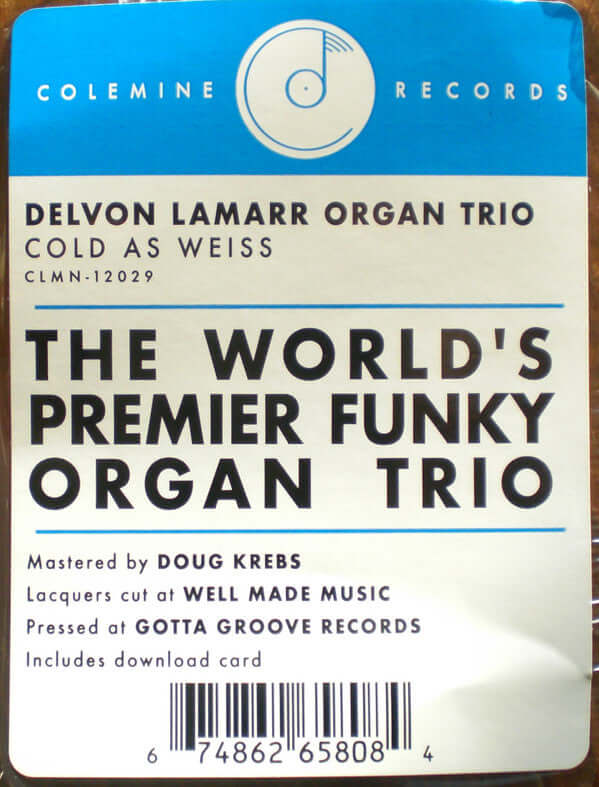 Delvon Lamarr Organ Trio : Cold As Weiss (LP, Album)