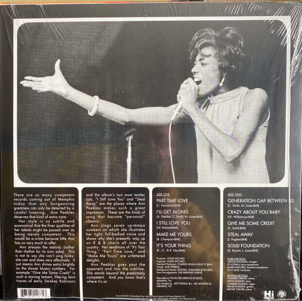 Ann Peebles ~ Part Time Love (Vinyl) - Djungel & Jazz