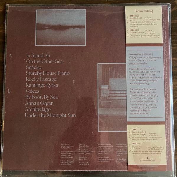 Jeremiah Chiu & Marta Sofia Honer ~ Recordings From The Åland Islands (Vinyl) - Djungel & Jazz