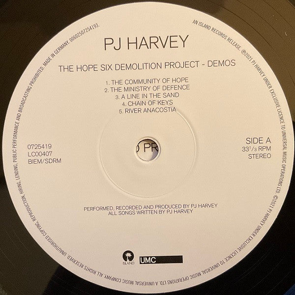 PJ Harvey : The Hope Six Demolition Project - Demos (LP, Album)