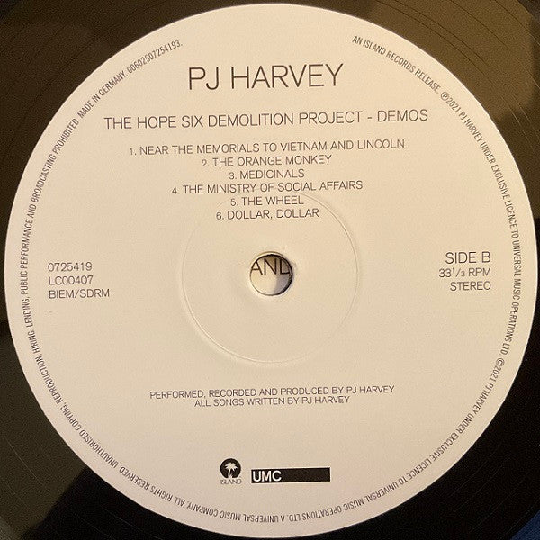 PJ Harvey ~ The Hope Six Demolition Project - Demos (Vinyl) - Djungel & Jazz