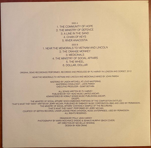 PJ Harvey : The Hope Six Demolition Project - Demos (LP, Album)