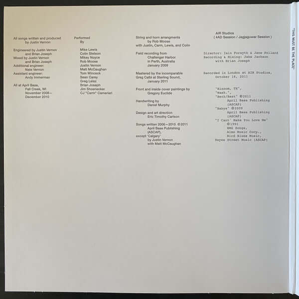 Bon Iver ~ Bon Iver, Bon Iver (Vinyl) - Djungel & Jazz